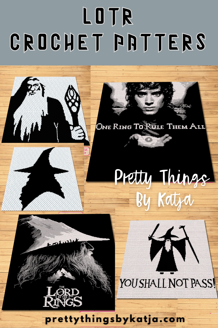 Get lost in the magic of Middle-earth with this stunning Lord of the Rings crochet pattern bundle! Featuring Four iconic designs—Gandalf, Frodo, Sauron's Eye, and Gollum—each SC Crochet Blanket Pattern beautifully captures the spirit of Tolkien’s epic saga.
Perfect for any fan of the LOTR series, these patterns bring adventure, fantasy, and legendary characters right to your home. Create all four blankets to showcase your love for this timeless story.
Click to learn more!
