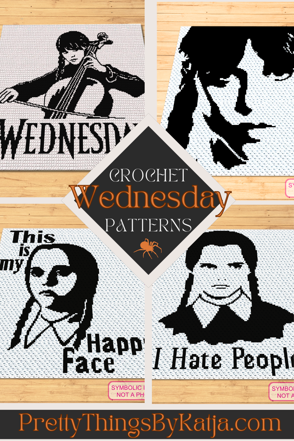 Get both SC and C2C patterns in this black-and-white Wednesday Addams portrait crochet bundle. Perfect for fans of gothic style and creative crochet projects, this bundle offers versatility and stunning results.
Click to learn more!