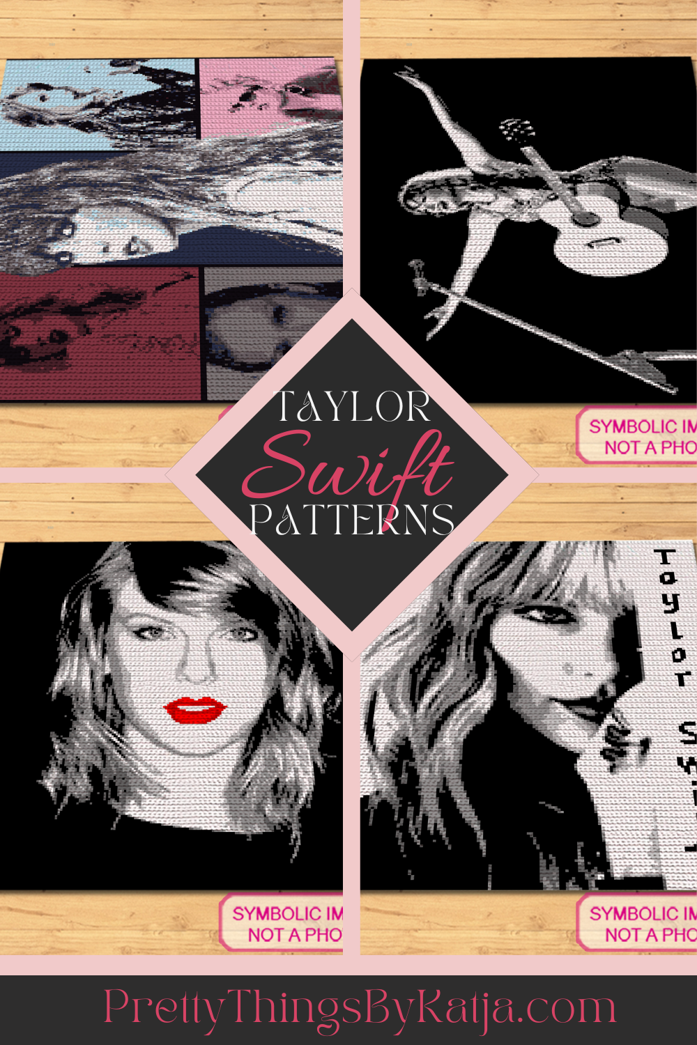 Capture the essence of an iconic music star with the Taylor Swift SC Crochet Blanket Pattern Bundle.
This exclusive collection includes four meticulously crafted Single Crochet Patterns, each one celebrating a different aspect of the artist's dynamic career. From the acoustic vibes of the guitar to the bold portrait with signature red lips, and evocative snapshots from the Eras Tour, each pattern offers a unique piece of the artist's journey to stitch into your own tapestry of fandom.
Click to learn more!