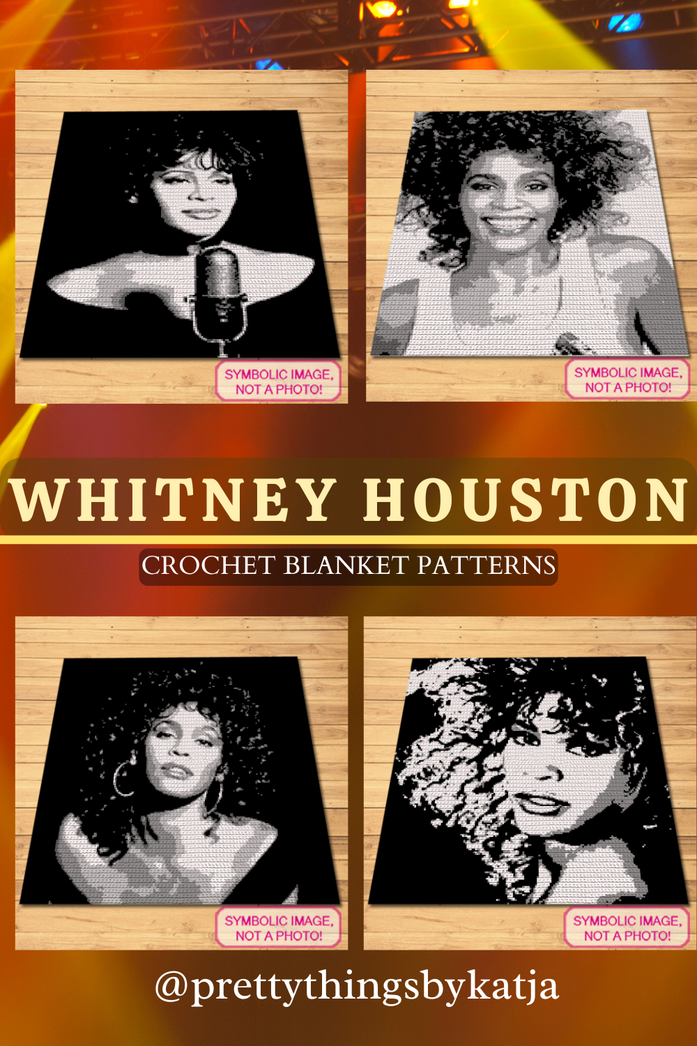 Turn your favorite pastime into a homage to Whitney Houston with my Crochet Blanket Patterns.
Shop now and let your love for the star shine in every stitch. Celebrity Crochet Whitney Houston Pattern is a Graph Pattern with Written Instructions for Crochet Blanket, PDF Digital Files. Click to learn more!