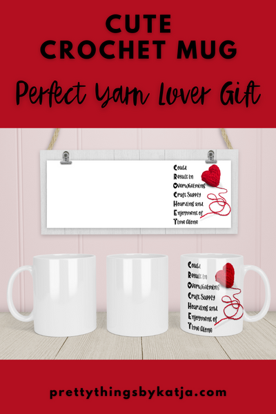 Warm-up with a nice cuppa out of this Crochet ceramic coffee mug. Make that "aaahhh!" moment when you finally get a chance to crochet even better with this cute Crochet Mug. It is the perfect gift for the coffee, tea, and chocolate lovers who enjoy Crocheting and Yarn. Cup is available in Black Color too. Click for more!