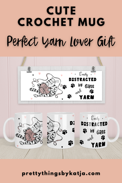 Warm-up with a nice cuppa out of this Crochet ceramic coffee mug. Make that "aaahhh!" moment when you finally get a chance to crochet even better with this cute Crochet Mug. It is the perfect gift for the coffee, tea, and chocolate lovers who enjoy Crocheting and Yarn. The Cup is available in Black Color too. Click for more!