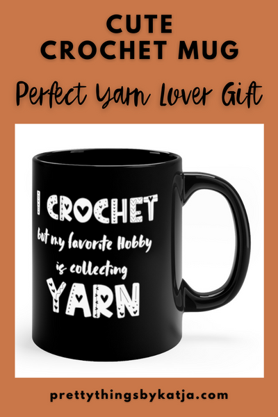Warm-up with a nice cuppa out of this Crochet ceramic coffee mug. Make that "aaahhh!" moment when you finally get a chance to crochet even better with this cute Crochet Mug. It is the perfect gift for the coffee, tea, and chocolate lovers who enjoy Crocheting and Yarn. It is also available in White Color. Click for more!