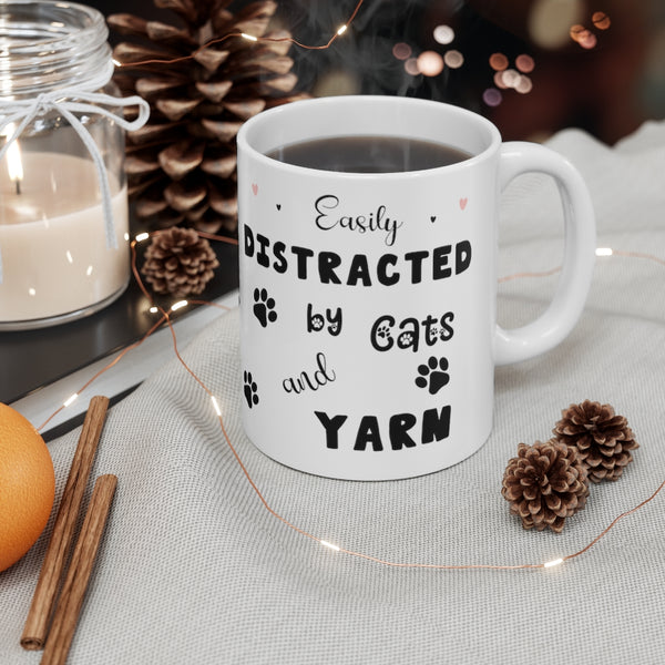 Cat Lover Mug. Pefrect Gift for Crocheter who loves cats.