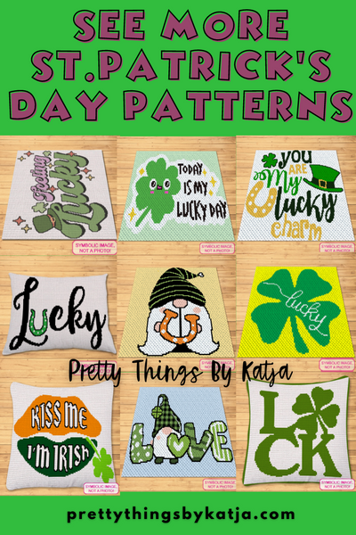 Shop for St. Patrick's Day Crochet Patterns. Create Beautiful Blanket and Pillow Patterns easily using Written Instructions, and Graphs. Click to learn more!