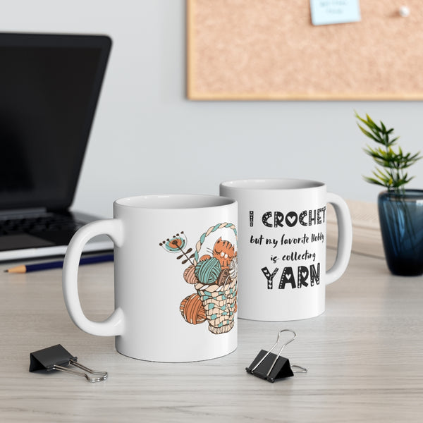 Cute Crochet Mug. Perfect gift for Crochet Mom. Click for more!