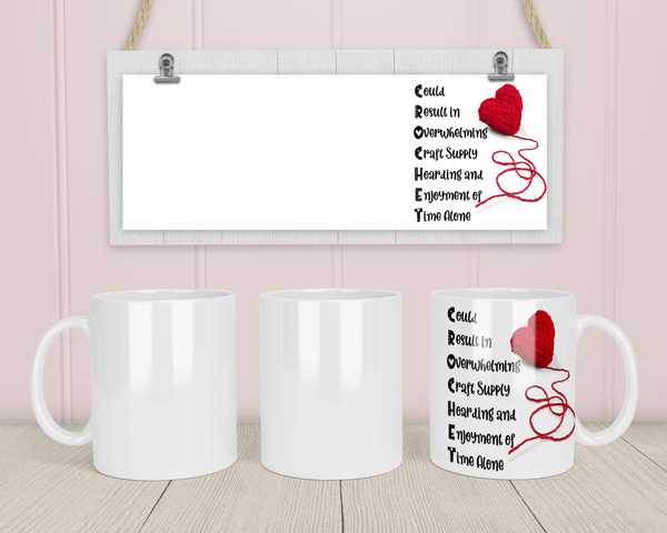 Warm-up with a nice cuppa out of this Crochet ceramic coffee mug. Make that "aaahhh!" moment when you finally get a chance to crochet even better with this cute Crochet Mug. It is the perfect gift for the coffee, tea, and chocolate lovers who enjoy Crocheting and Yarn. Cup is available in Black Color too. Click for more!