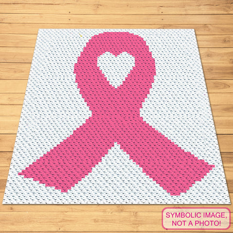 FREE C2C Pink Ribbon Pattern - FREE Chemo Crochet Pattern