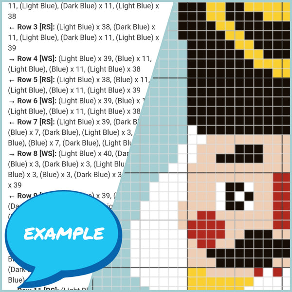 Crochet Nutcracker Pattern (White) - C2C Christmas Crochet Afghan Pattern