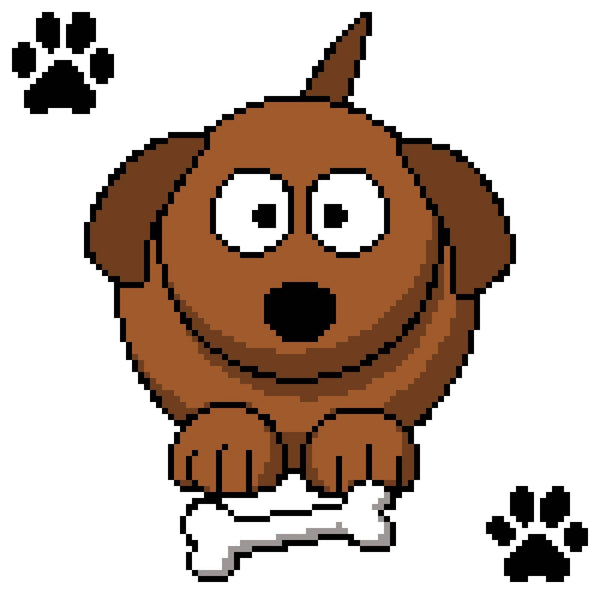 Crochet Dog Pattern - Tapestry Crochet Blanket Pattern with Written Instructions