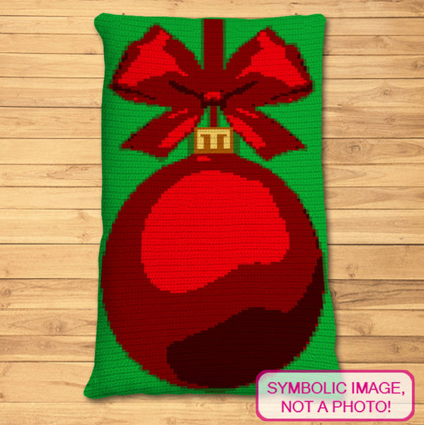 Christmas Crochet Pillow BUNDLE Pattern (Balls), Christmas Crochet Decor