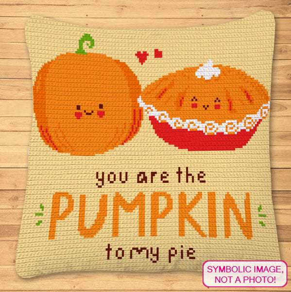 Pumpkin to my Pie - Thanksgiving Crochet Pattern, Crochet Pumpkin Pillow