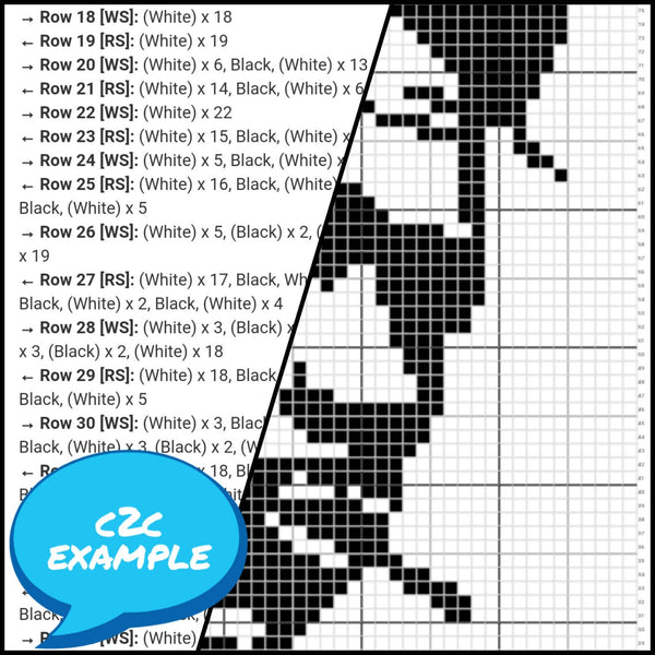 C2C Crochet Celebrity Jimi Hendrix - C2C Crochet Portrait Pattern