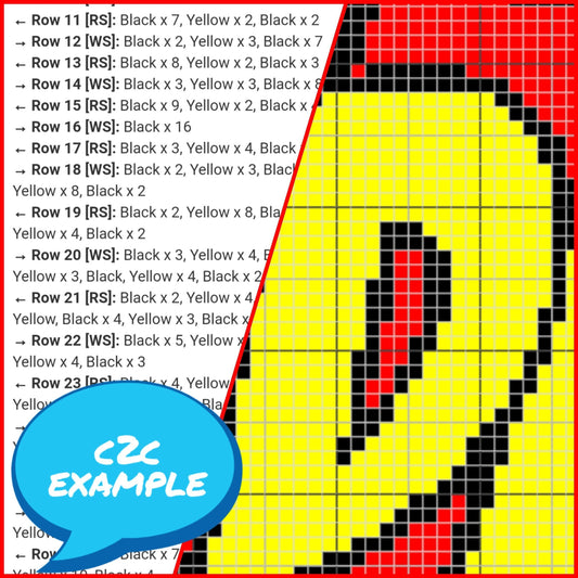 Super Dad Crochet Family Pattern - C2C Crochet Blanket
