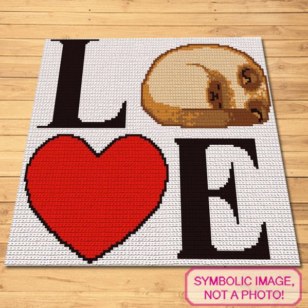 Love Cats Crochet BUNDLE: C2C Afghan Pattern, Crochet Pillow Pattern