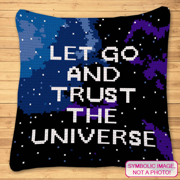 Crochet Space - Tapestry Crochet Afghan, Crochet Pillow Pattern
