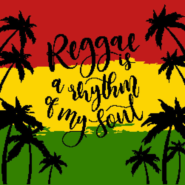 Summer Crochet Pattern (Reggae) - Crochet Rasta - Tapestry Crochet Blanket Patter