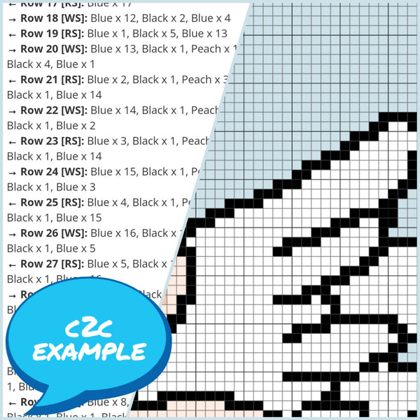 Mum Of An Angel - C2C Blanket Pattern with Written Instructions