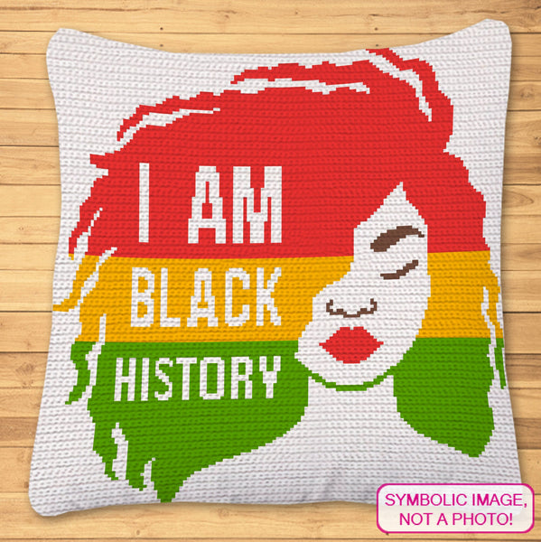 BLM Crochet Pattern BUNDLE- Weaving passion & change! African-inspired, vibrant pattern. Spread awareness with each stitch. This BUNDLE includes a C2C Afghan Pattern and Tapestry Crochet Blanket and Pillow Pattern with Written Instructions, PDF Digital Files. Click to learn more!