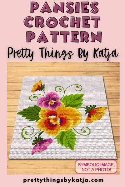 Crochet Pansies Pattern BUNDLE - Tapestry Crochet Blanket Pattern