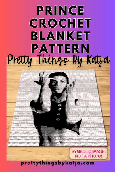 Celebrity Crochet Prince is a Graph Pattern with Written Instructions for Crochet Blanket, PDF Digital Files Click to learn more!