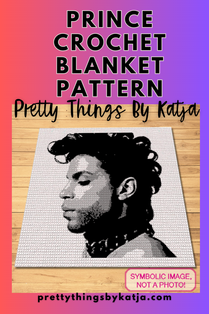 Celebrity Crochet Prince is a Graph Pattern with Written Instructions for Crochet Blanket, PDF Digital Files Click to learn more!