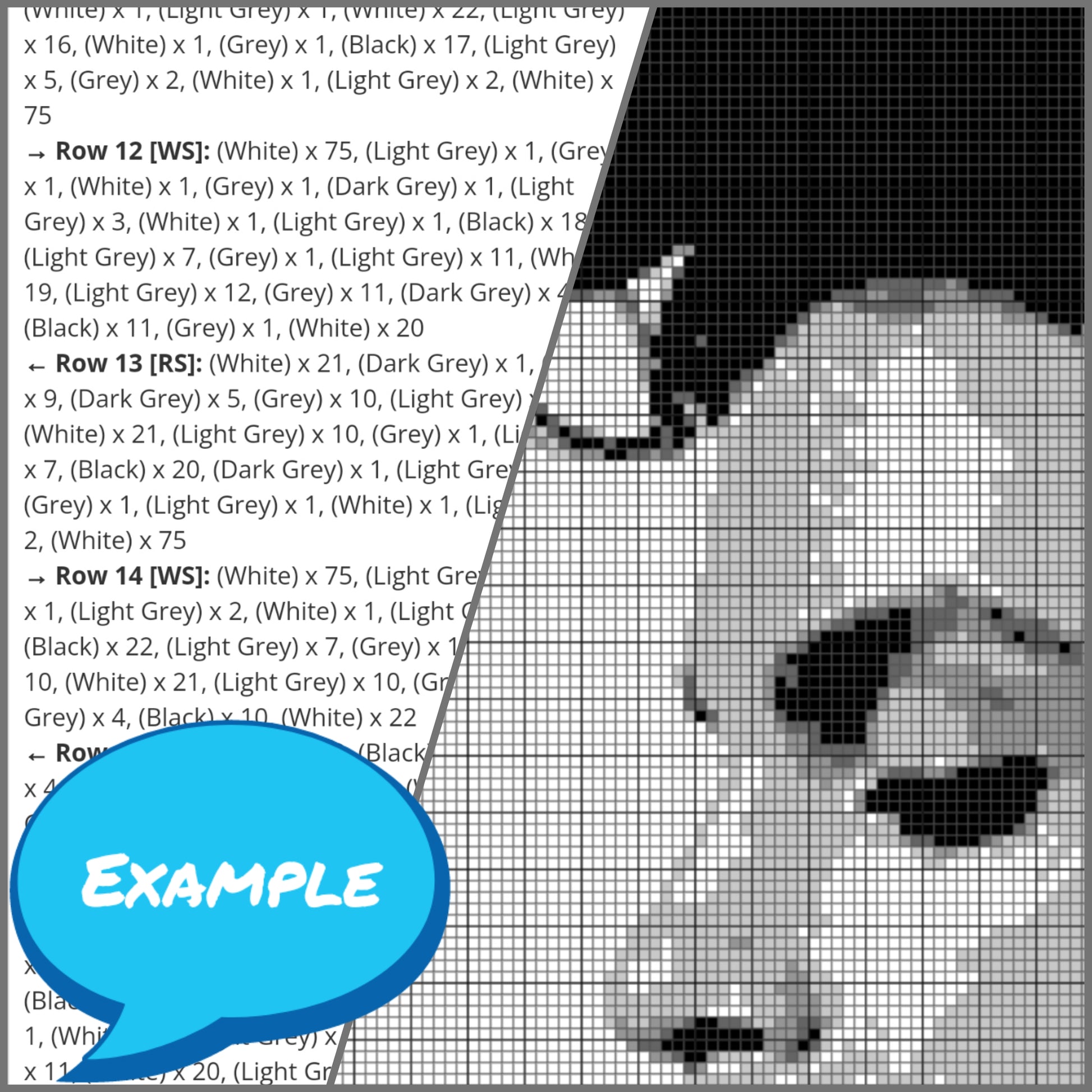 Celebrity Crochet Prince is a Graph Pattern with Written Instructions for Crochet Blanket, PDF Digital Files Click to learn more!