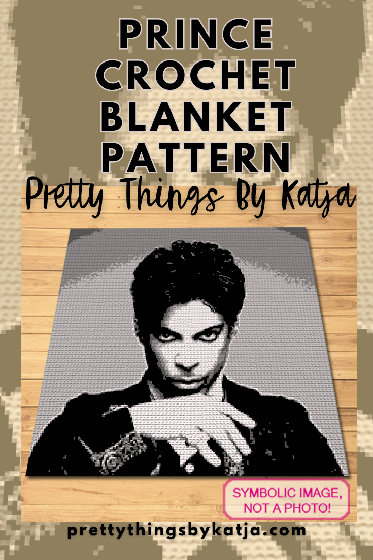 Celebrity Crochet Prince is a Graph Pattern with Written Instructions for Crochet Blanket, PDF Digital Files Click to learn more!