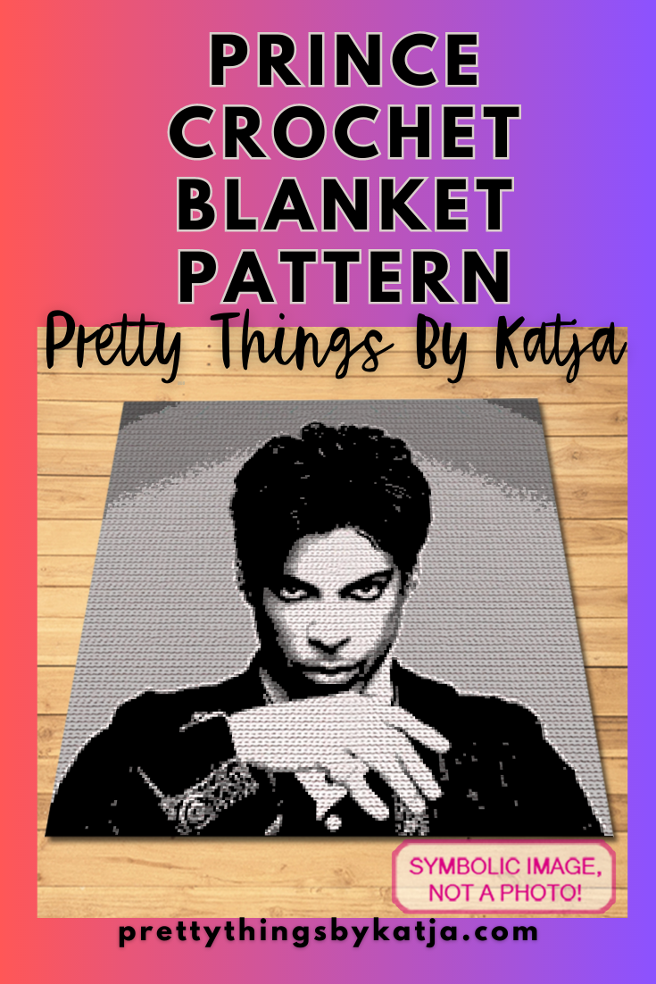 Celebrity Crochet Prince is a Graph Pattern with Written Instructions for Crochet Blanket, PDF Digital Files Click to learn more!