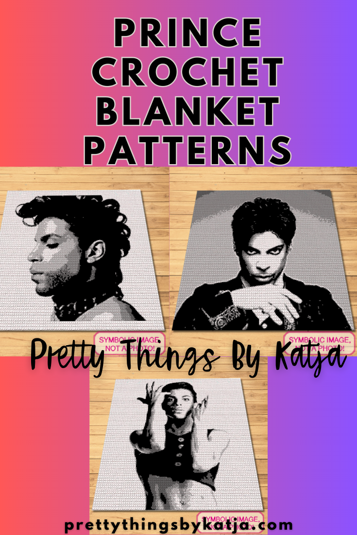 Celebrity Crochet Prince is a Graph Pattern with Written Instructions for Crochet Blanket, PDF Digital Files Click to learn more!