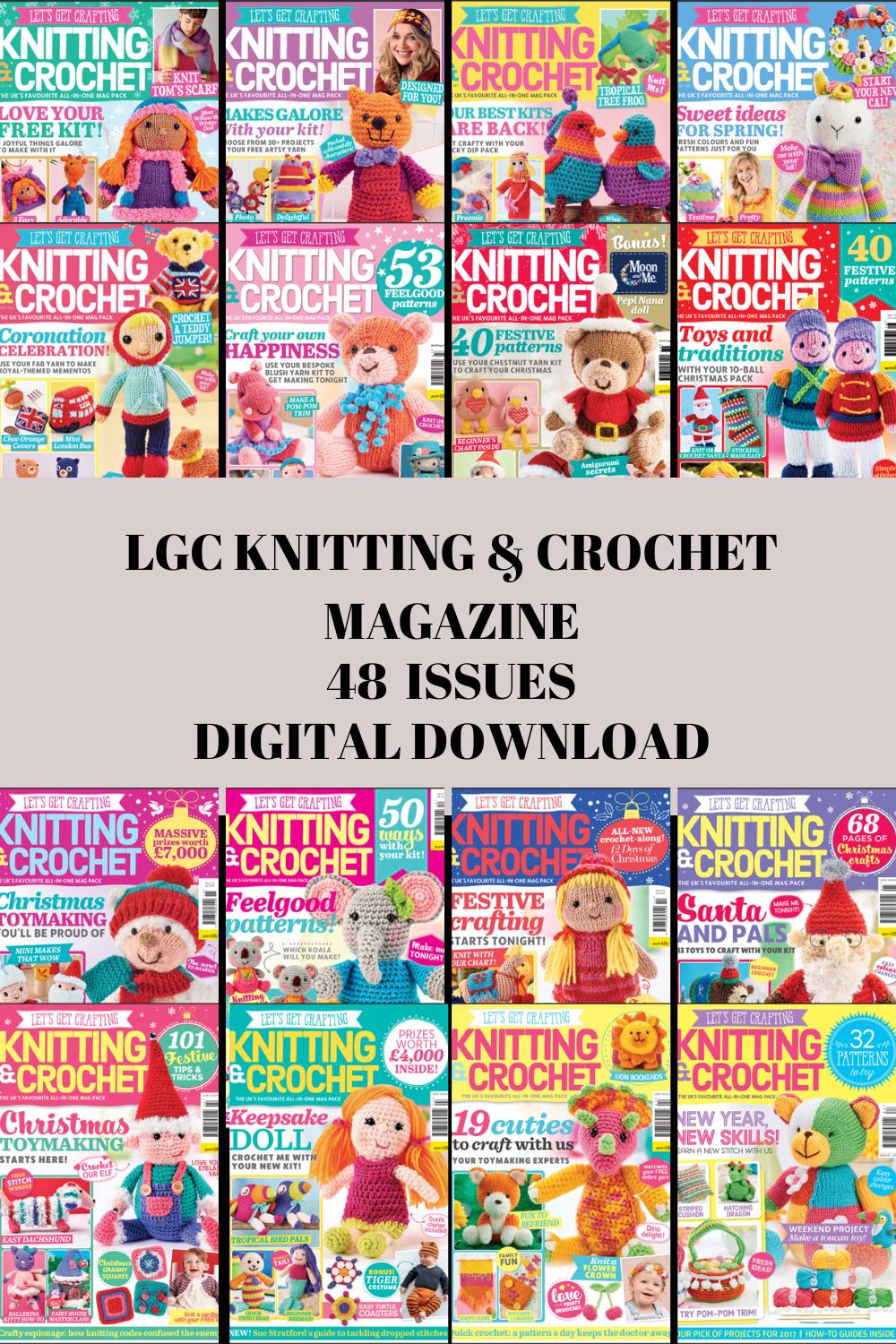 🧵 LGC Knitting & Crochet Magazine – 48-Issue Digital Collection (2016–2023)