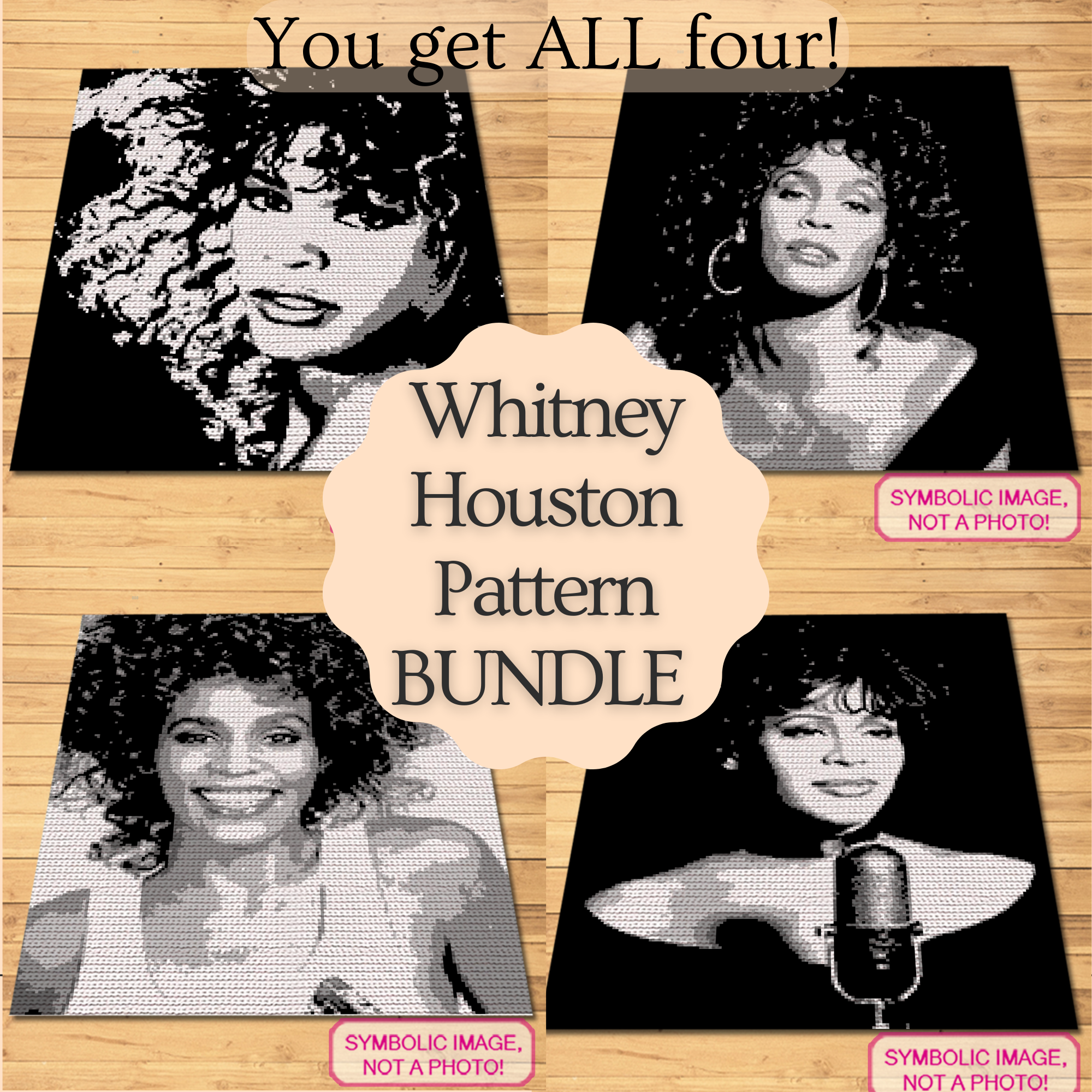 Whitney Houston Crochet Blanket Pattern Bundle - Unleash Your Creative Soul!  A special project for all Whitney Houston fans out there! My Crochet Blanket Pattern brings the Superstar to your living room. Purchase now and get crafting! Click to learn more!