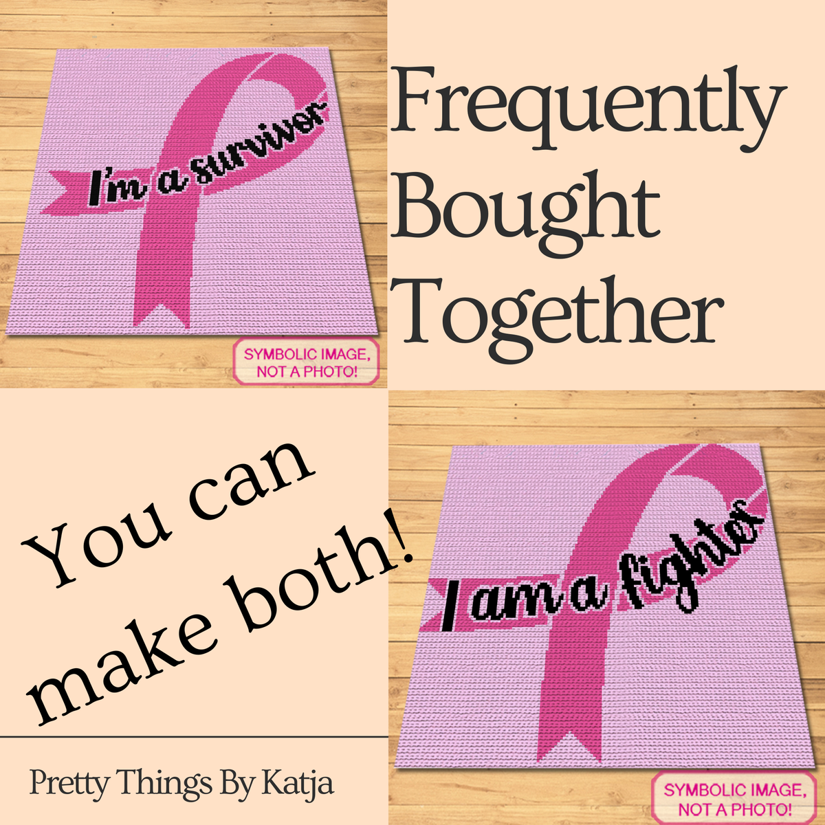 Hippie Hope Cancer Crochet Pattern | C2C Blanket PDF