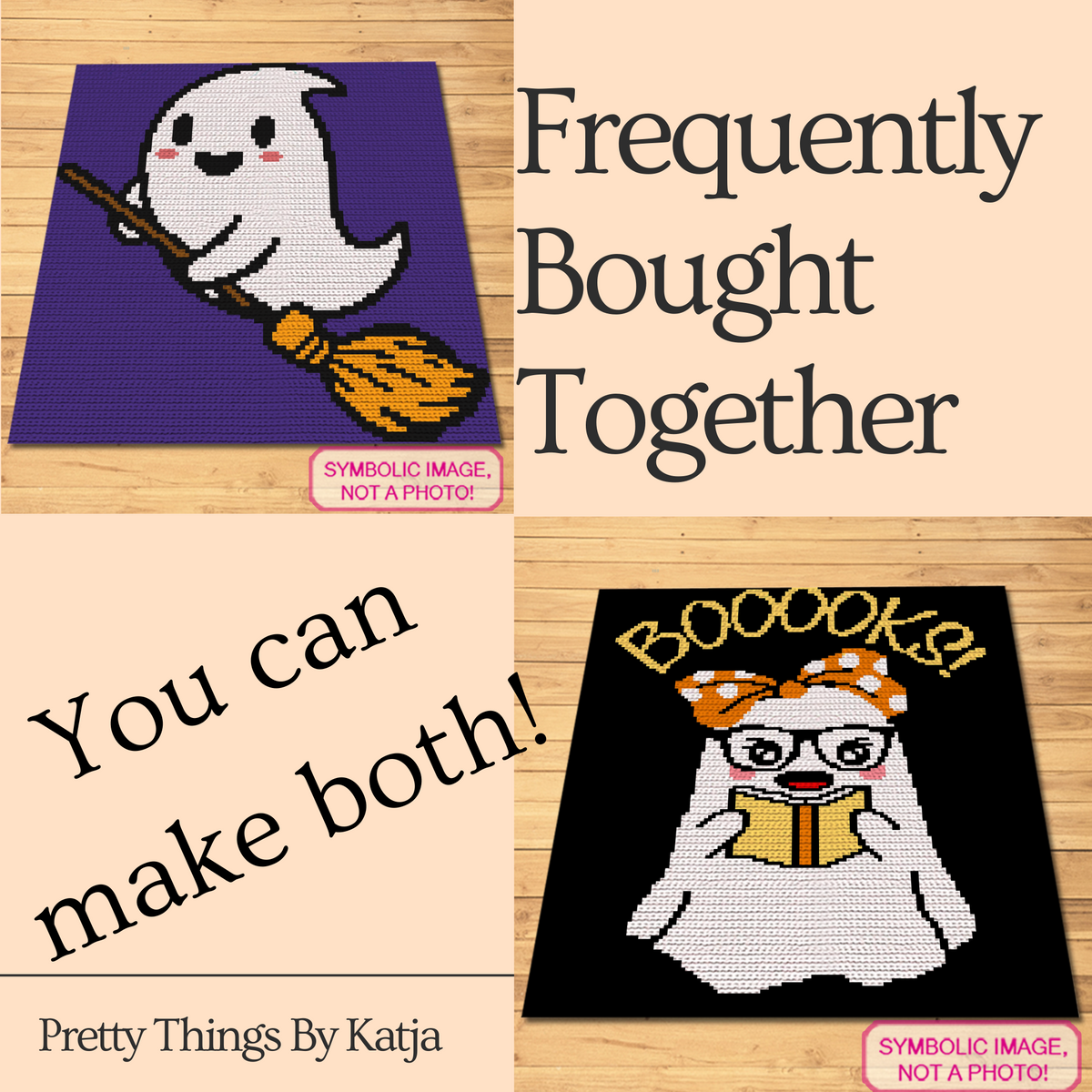 Ghost On A Broom crochet pattern frequently bought together collage