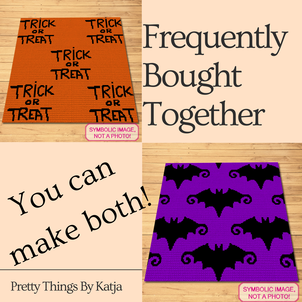 Trick or Treat Seamless Crochet Pattern – Halloween Blanket & Pillow Graphgan PDF