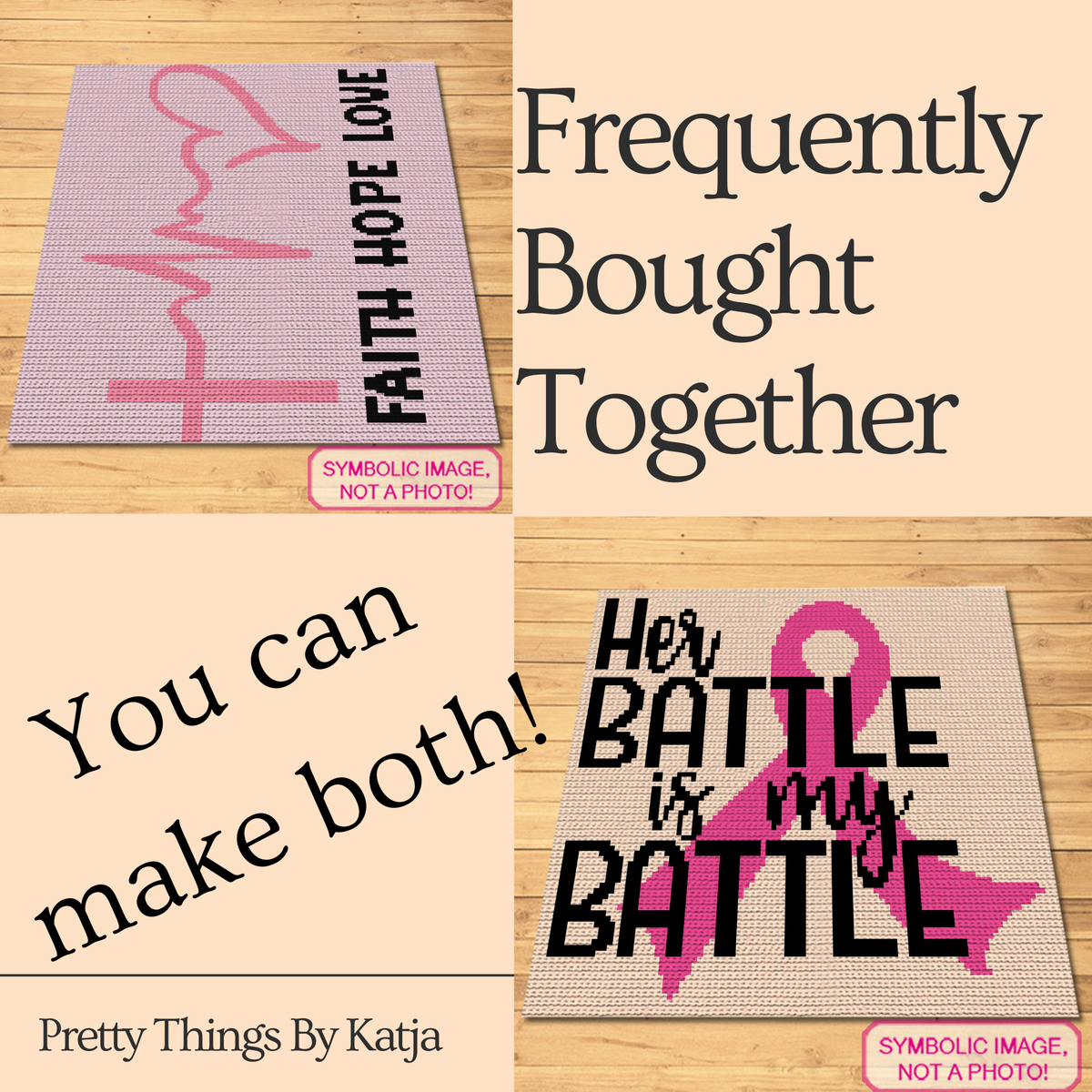 Hippie Hope Cancer Crochet Pattern | C2C Blanket PDF