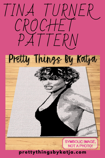 Celebrate the Queen of Rock 'n' Roll with this Tina Turner SC crochet blanket pattern. Perfect for fans, this detailed design captures her powerful presence and iconic style. Add a touch of musical legend to your crochet projects!

Celebrity Crochet Tina Turner Pattern is a Graph Pattern with Written Instructions for Crochet Blanket, PDF Digital Files

Click to learn more!