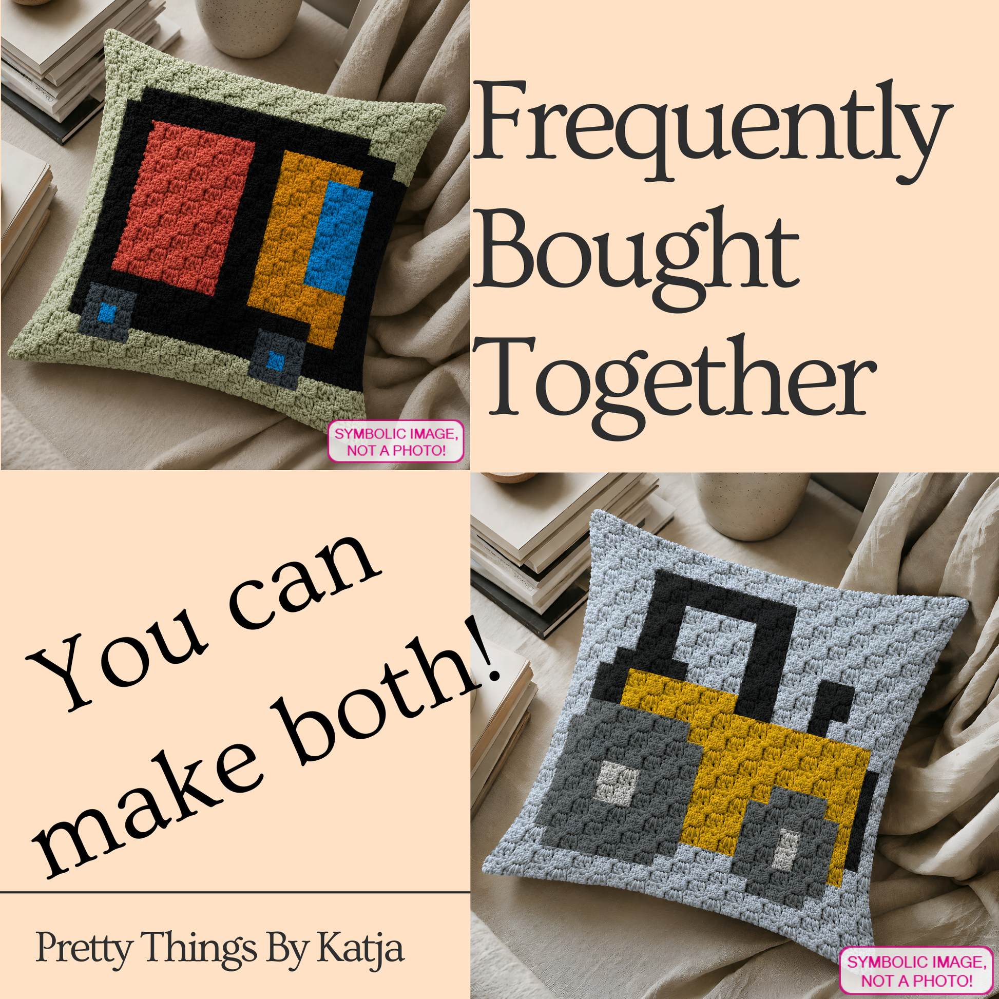 Crochet vehicle graph pattern for a C2C pillow cover with written instructions.
Quick weekend crochet project featuring a truck graphgan pillow design.
