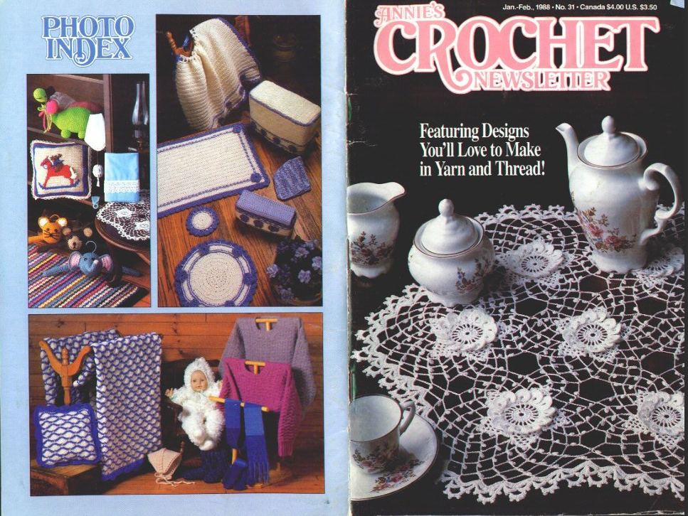 Annie’s Crochet Newsletter Collection – 27 Issues (1983–1988) | Digital Download