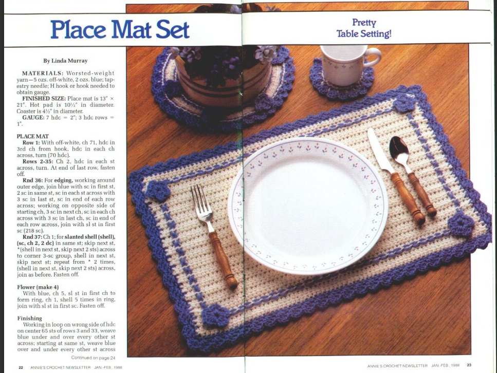 Annie’s Crochet Newsletter Collection – 27 Issues (1983–1988) | Digital Download