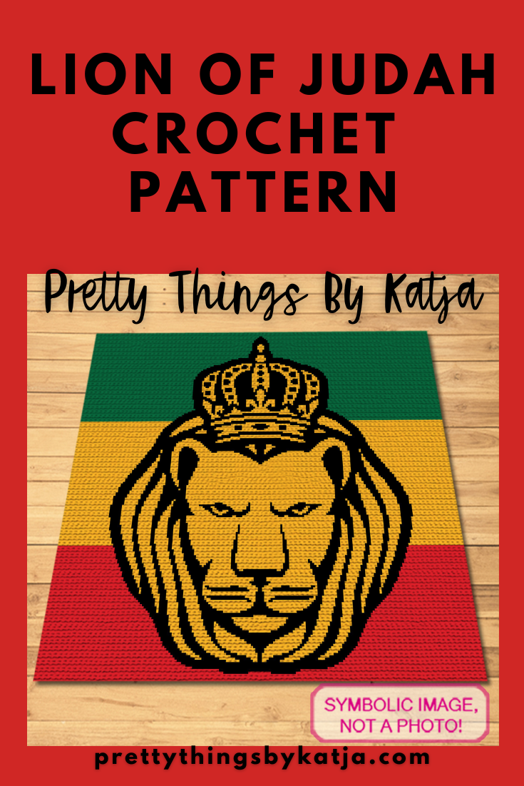 Crochet Lion Pattern is a Tapestry Crochet Blanket Pattern. This is a Graph Pattern with Written Instructions, PDF Digital Files Click to learn more!