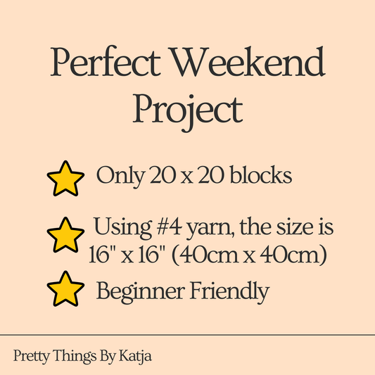 C2C Crochet Pillow Pattern - Crochet Elephant Pattern with Written Instructions