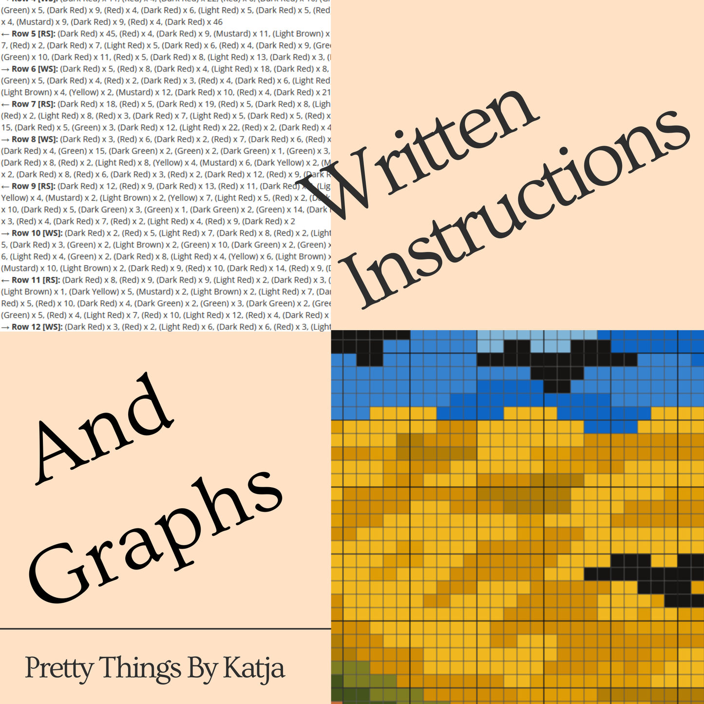 Van Gogh crochet painting blanket pattern for art lovers, museum lovers, handmade gifts, and creative home decor.
Single crochet famous art graphgan pattern featuring a dramatic wheat field landscape with full-color chart and instant-download PDF.