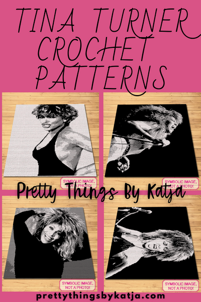 Get the ultimate tribute to the Queen of Rock 'n' Roll with this bundle of 4 Tina Turner SC crochet blanket patterns. Featuring iconic poses and bold designs, this collection is perfect for fans and crochet lovers. Stitch your way to honoring a true musical legend!

Perfect for the ultimate music lover, this bundle allows you to create a personal tribute to the star, song by song, stitch by stitch.

Click to learn more!