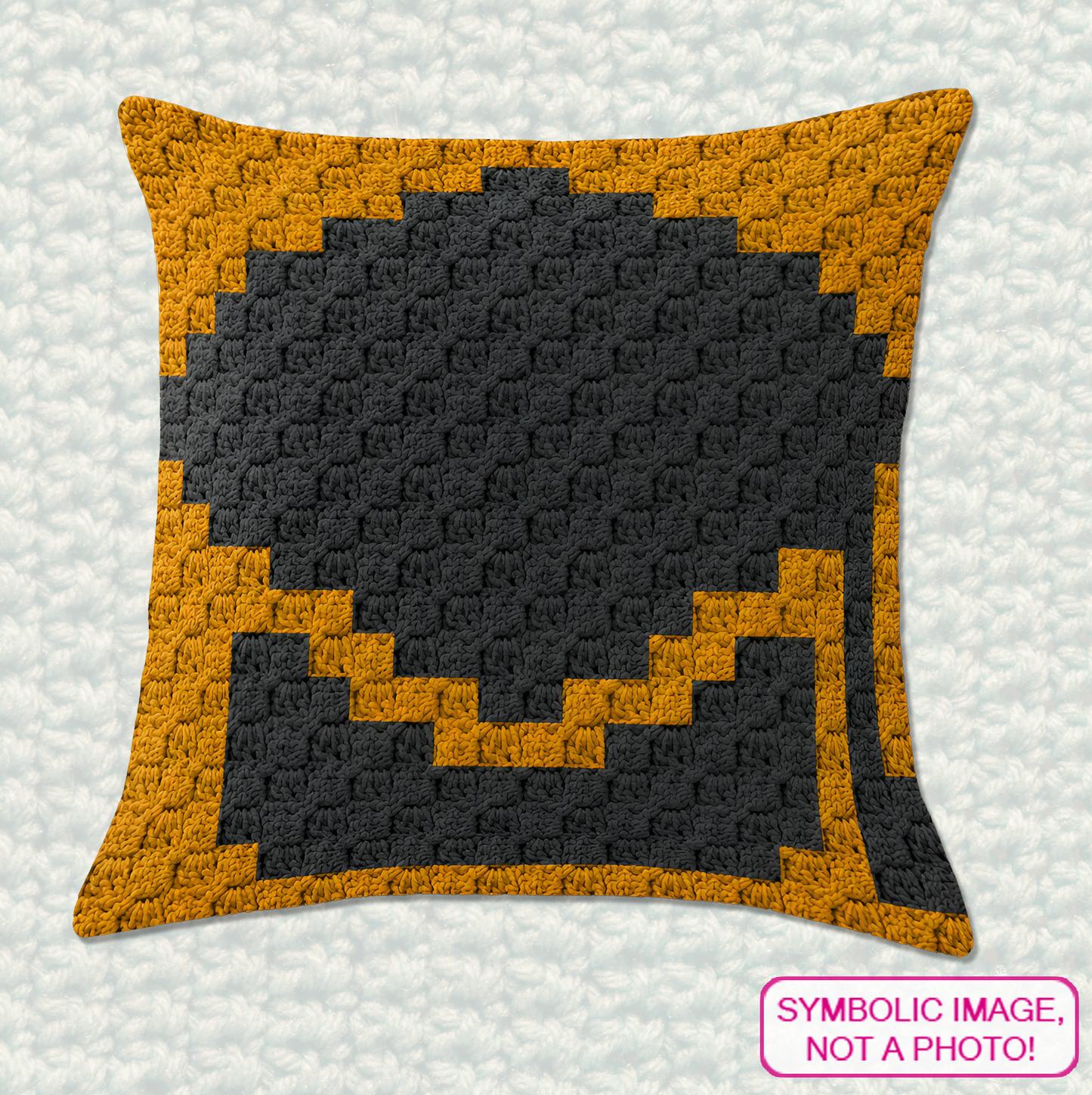 C2C Crochet Pillow Pattern - Crochet Graduation Hat Pattern with Written Instructions
