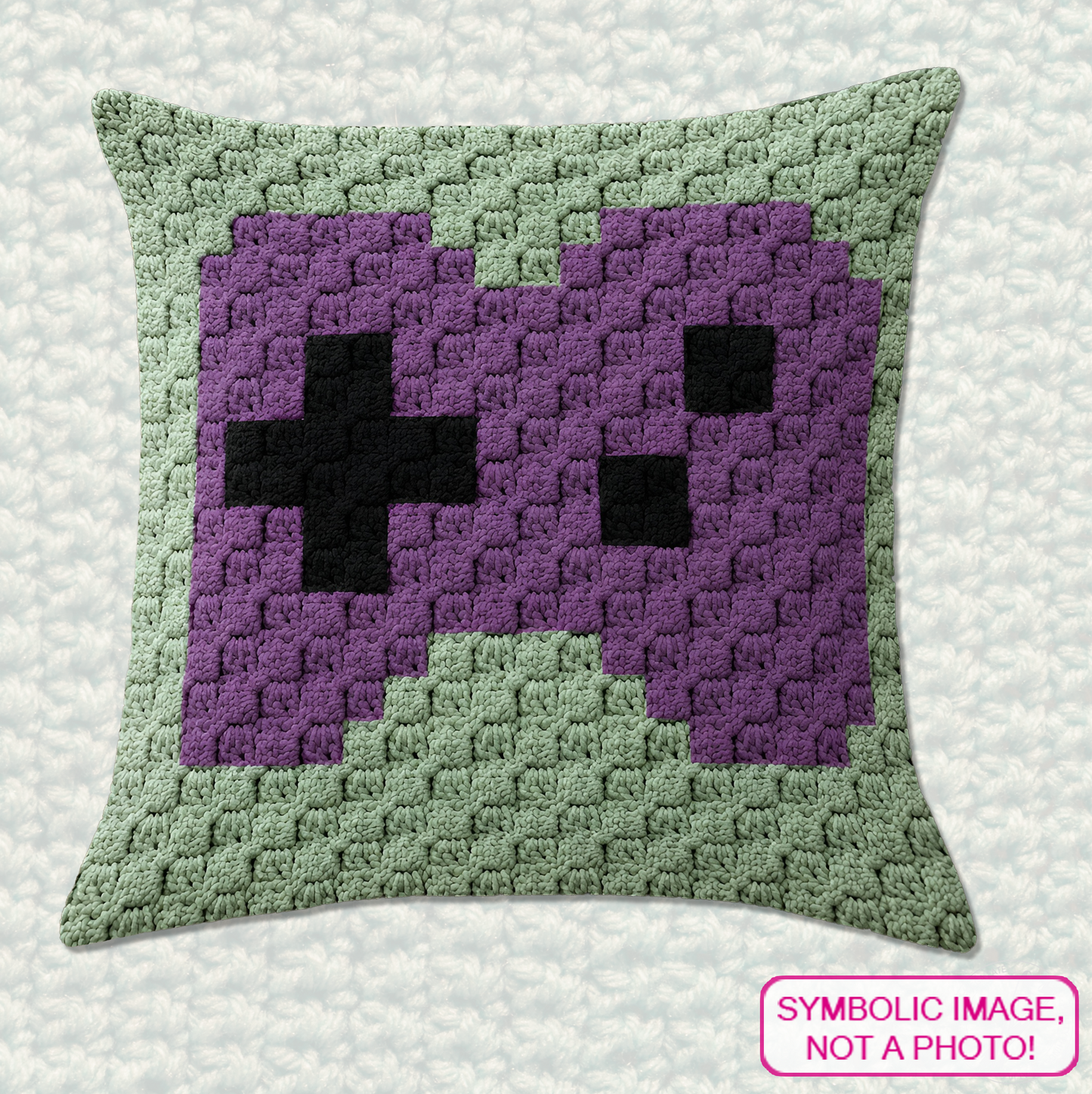 C2C crochet video game controller pillow pattern for gamers, kids, teens, and handmade gifts.
Beginner-friendly C2C crochet pillow pattern featuring a game controller design in 20 x 20 blocks.