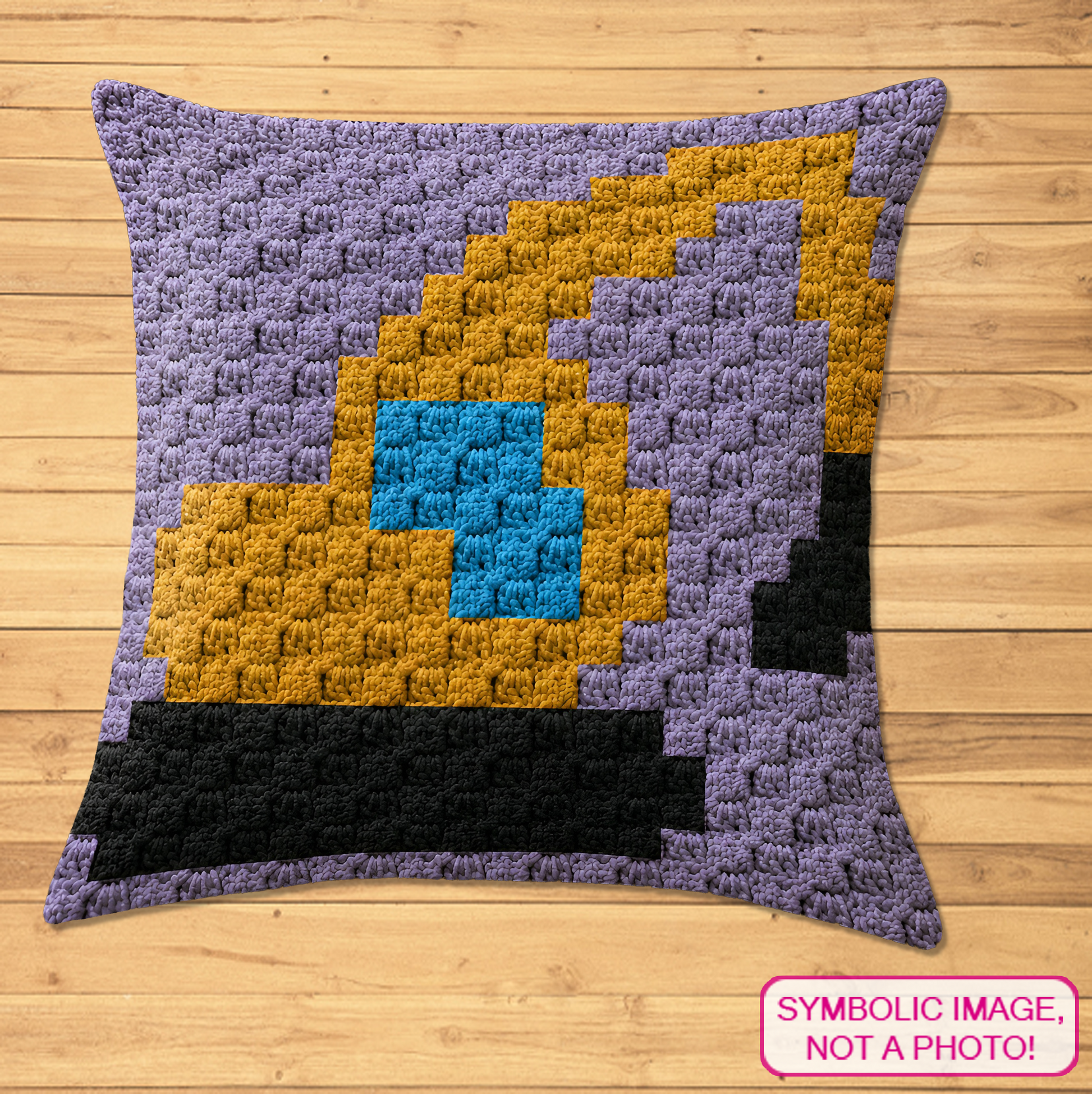 C2C crochet excavator pillow pattern for kids’ room decor, nursery decor, and handmade gifts.
Beginner-friendly C2C crochet pillow pattern featuring an excavator design in 20 x 20 blocks.