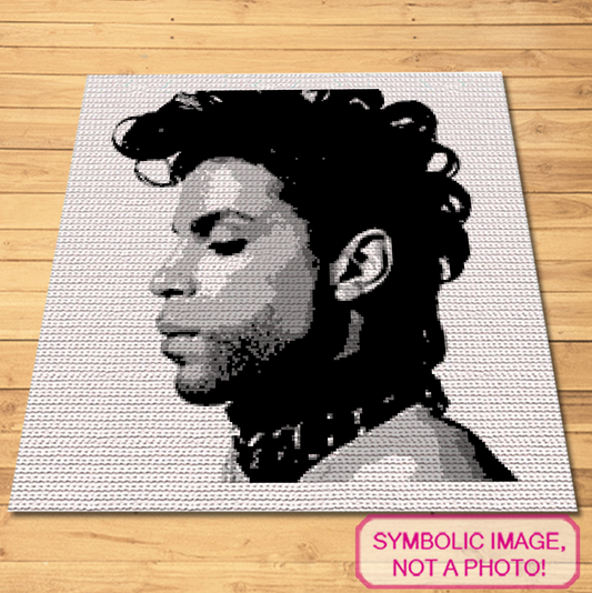 Celebrity Crochet Prince is a Graph Pattern with Written Instructions for Crochet Blanket, PDF Digital Files Click to learn more!