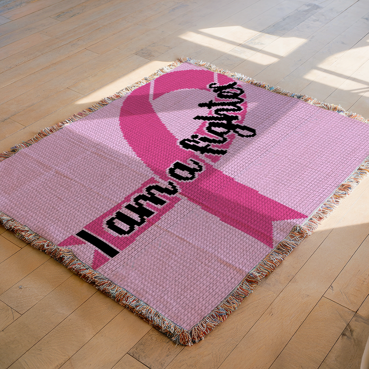I Am A Fighter - Corner To Corner Crochet Blanket Pattern, Chemo Crochet