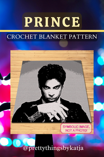 Celebrity Crochet Prince is a Graph Pattern with Written Instructions for Crochet Blanket, PDF Digital Files Click to learn more!